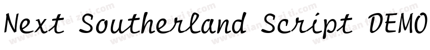 Next Southerland Script DEMO Regula字体转换